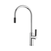 Abey Armando Vicario Luz Gooseneck Pull-Out Mixer - Chrome